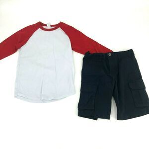 Luxury JLT Toughskins Boys Outfit Bundle Black Shorts Small/7